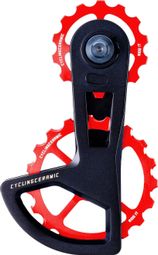 CyclingCeramic OSPW Race Umwerferkäfig 14/19T für Shimano Ultegra / Ultegra Di2 und Dura-Ace / Dura-Ace Di2 11/12S Umwerfer Rot