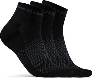 Chaussettes x3 Unisex Craft Core Dry Noir 