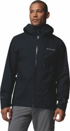 Chaqueta impermeable Columbia Trailborne 2.5L negra para hombre