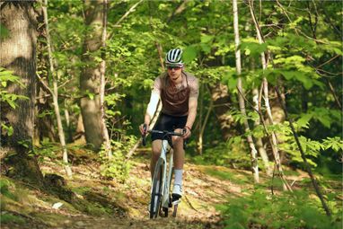 OZIO MAILLOT GRAVEL MANCHES COURTES EXPLORE TERRE HOMME