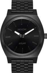 Nixon Time Teller Solar Unisex-Uhr Schwarz/Weiß