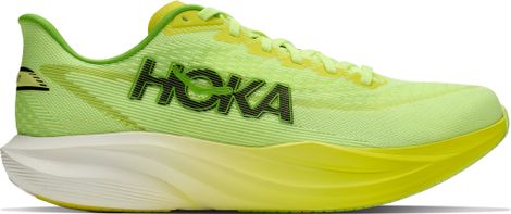 Chaussures Running Hoka Mach 7 Jaune/Vert Homme