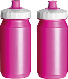 Gourde 2 x 550 ml femmes rose et blanche bidon