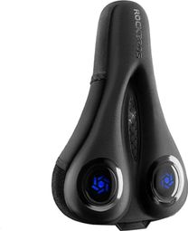 Selle de vélo avec housse de pluie - Noir et Bleu