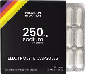 Capsules électrolytes Precision Fuel & Hydratation 250mg Sodium - 15 capsules