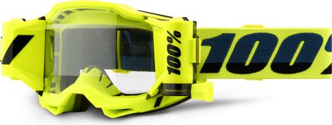 100% ACCURI 2 Goggle | Fluo Forecast Yellow | Clear Lenses
