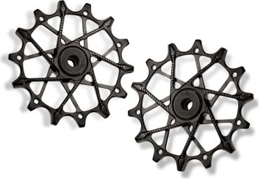 Ein Paar Garbaruk-Schaltrollen für Shimano 12-fach, schwarz