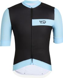 Maillot de cyclisme homme DRAFT noir/bleu ciel