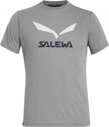Salewa Solidlogo Dry Camiseta de manga corta gris