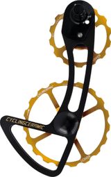 CyclingCeramic Oversized Derailleur Cage 14/19T voor Shimano Ultegra R8000/Ultegra Di2 R8050 (GS Version/Medium Cage) 11S Derailleur Gold