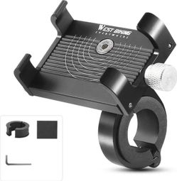 Support Téléphone Vélo En Alliage D'aluminium - Élégant, Avec Câble De Charge USB Intégré