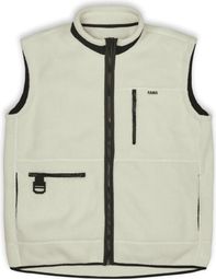 Rains Heavy Fleece Unisex Mouwloos Vest Fossil Wit