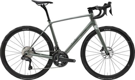 Racefiets Van Rysel EDR CF Ultra Shimano Ultegra Di2 12V 700 mm Groen Kaki