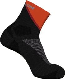 Chaussettes Unisexe Salomon Pulse Ankle Noir/Rouge