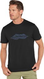 Icebreaker 150 Tech Lite Pukaki Reflected Technical T-Shirt Black