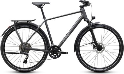 Bicicletta da città Cube Kathmandu Pro Shimano Cues 10V 700 mm Grigio Slab Chrome 2027