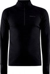 Sous-Maillot Manches Longues 1/2 Zip Craft ADV Nordic Wool Noir 