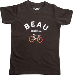 Rubb'r Beau Braun Kurzarm T-Shirt für Kinder