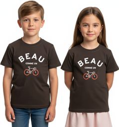 Kinder Rubb'r Beau Bruin Korte Mouw T-shirt