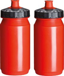 Gourde 2 x 550 ml rouge et noire Bidon
