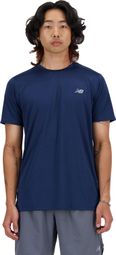 New Balance Sport Essentials Heren Blauw Jersey met korte mouwen