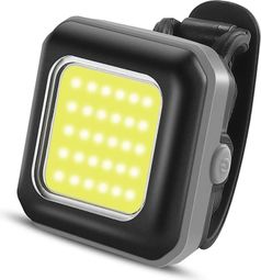 Safety light LED bike front white gray