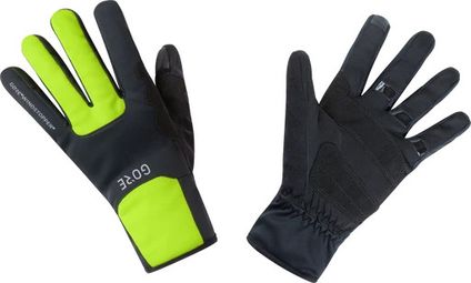 GORE Wear M Windstopper Wear Thermo Gloves black neon yellow