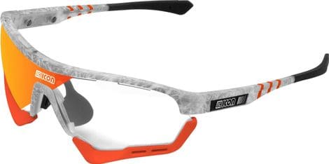 Scicon Sports Aerotech SCN XT Photochromic XL Lunettes De Soleil De Performance Sportive (Miroir Rouge Photochromique Scnxt/Matt Gelé)