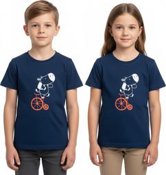 T-Shirt met korte mouwen Rubb'r Hippo Blauw Kind