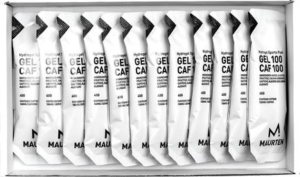 Pak van 12 Maurten Gel 100 Caf 100 Energy Gels (met Cafeïne) 12x40g