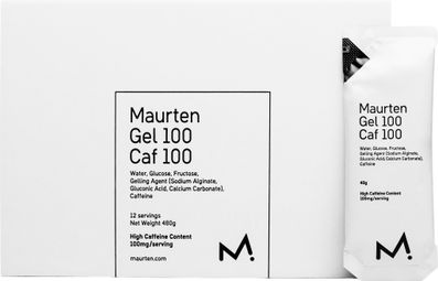 Maurten Gel 100 Caf 100 Energie-Gel-Pack – 12 x 40 g