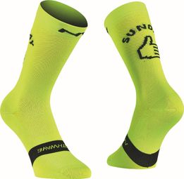 Northwave SUNDAY MONDAY Sokken Fluo Groen