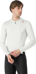 Maillot à Manches Longues Castelli Espresso Homme Blanc Gris