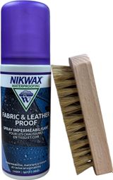 Imperméabilisant chaussures tissu et cuir spray + brosse