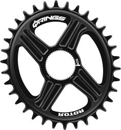 Rotor Q Rings 1X DM (Direct Mount) Corona ovale universale per MTB 11/12/13S Nero
