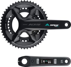 Pédalier capteur de puissance InpeakPOWERCRANK-E TWIN2 105 FC-R7100 50-34 dents (Rechargeable et double mesure)