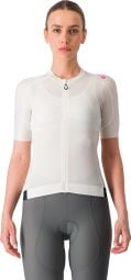 Maillot à Manches Courtes Castelli Espresso Femme Blanc Gris