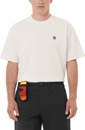 Salomon Round Logo Graphic T-shirt Wit Heren
