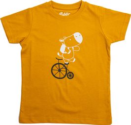 T-Shirt Manches Courtes Rubb'r Hippo Jaune Enfant