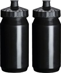 Gourde bouteille d'eau 2 x 550 ml noire