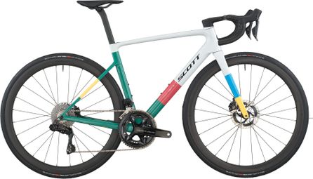 Scott Addict RC Pro racefiets met Shimano Dura-Ace Di2 12V, 700 mm, Beluga-grijs/kustgroen, 2026