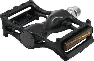 Pédales - Seahorse Black With Reflector - Mks
