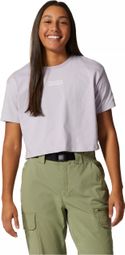 Mountain Hardwear MHW Logo Crop T-Shirt Viola Donna