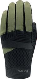 Racer 1927 - AIR RACE 3 - GUANTES DE BICICLETA - Mixtos - Color: 424-Negro/Caqui