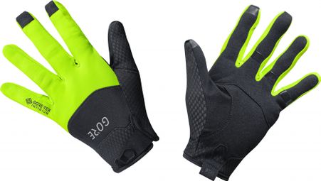 Paire de Gants Long GORE Wear C5 Gore-Tex Infinium Noir Jaune Fluo