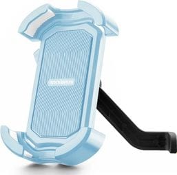 Support de téléphone portable pour vélo antichoc - Rétroviseur bleu