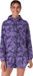 Asics Fujitrail Packable Windbreaker Jacket Purple Women's