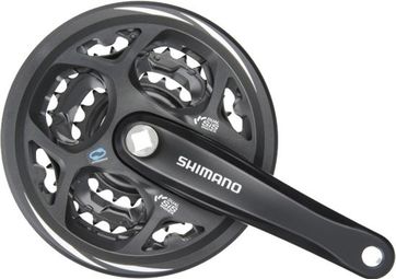 Shimano Altus MT311 3 x 7 / 8v Crankset - 42/32/22 Teeth Black