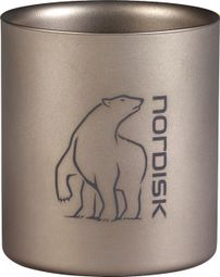 Mok Nordisk Titanium Dubbelwandig 220ml Zonder Handvat Grijs