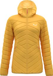 Salewa Brenta Women's Yellow Hooded Down Jacket